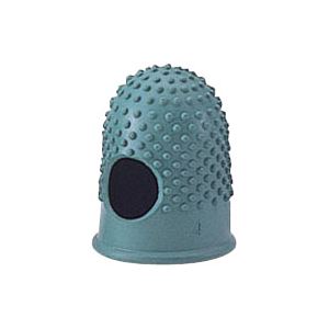 （まとめ） フィンガーキャップ （緑色ゴム製）抗菌 箱入 CR-UB4-G 入 【×2セット】