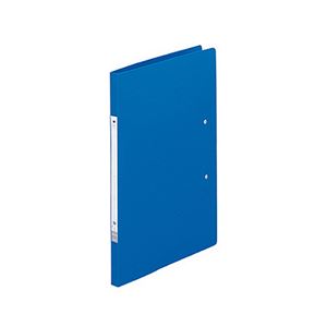 (まとめ) リヒトラブ リクエスト パンチレスファイル A4タテ(A3・2ツ折) 60枚収容 背幅15mm 青 G1220-8..