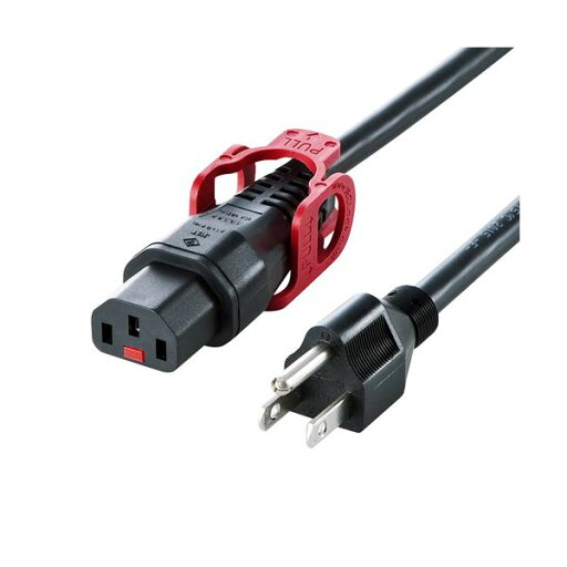 サンワサプライ 抜け防止ロック式電源コードロックプラス(3m) APW15-515C13LP-30 サンワサプライ 抜け防止ロック式電源コードロックプラス(3m) APW15-515C13LP-30