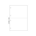 (まとめ) ヒサゴ マルチプリンター帳票(FSC森林認証紙) B5 白紙 2面 4穴 FSC2053 1冊(100枚) 【×5セット】(2)