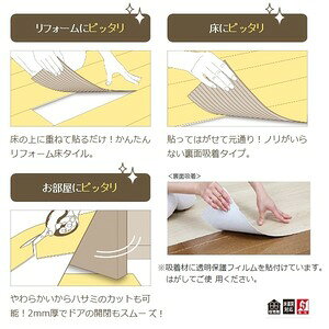 簡単リフォーム フローリング調吸着床タイル 東リ ピタフィー24枚セット LPF-522 ウォールナット [3]