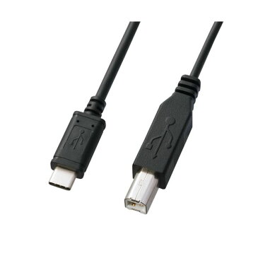 （まとめ） サンワサプライ USB2.0TypeC-Bケーブル KU-CB10 【×3セット】