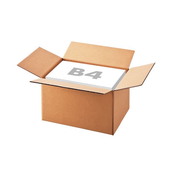 Shop　E-ASUの（まとめ）TANOSEE 無地ダンボール箱 PC用紙対応（M）サイズ 高さ250mm 1パック（10枚） 【×5セット】｜アングル2