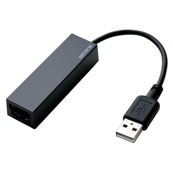 ■商品内容挿すだけで使えるUSB2.0 LANアダプター。対応OS（Windows）：Windows 10S（32bit/64bit） / 10（32bit/64bit） / 8.1（32bit/64bit） / 7（32bit/64bit）（SP1）※Windows10S / 10 / 8.1はドライバレス対応。対応OS（Mac）：macOS Catalina 10.15 / macOS Mojave 10.14 / macOS High Sierra 10.13 / macOS Sierra 10.12 / OS X El Capitan 10.11 / OS X Yosemite 10.10。■商品スペック【セット内容】本体×1ドライバー CD-ROM×1【サイズ(約)】67×20×15mm（ケーブル部分を除く）USBケーブル長：90mm【重量(約)】80g【材質】プラスチック【包装形態】ヘッダー付き化粧箱【包装サイズ(約)】130×26×175mm【生産国】台湾■送料・配送についての注意事項●本商品の出荷目安は【2 - 5営業日　※土日・祝除く】となります。●お取り寄せ商品のため、稀にご注文入れ違い等により欠品・遅延となる場合がございます。●本商品は仕入元より配送となるため、沖縄・離島への配送はできません。