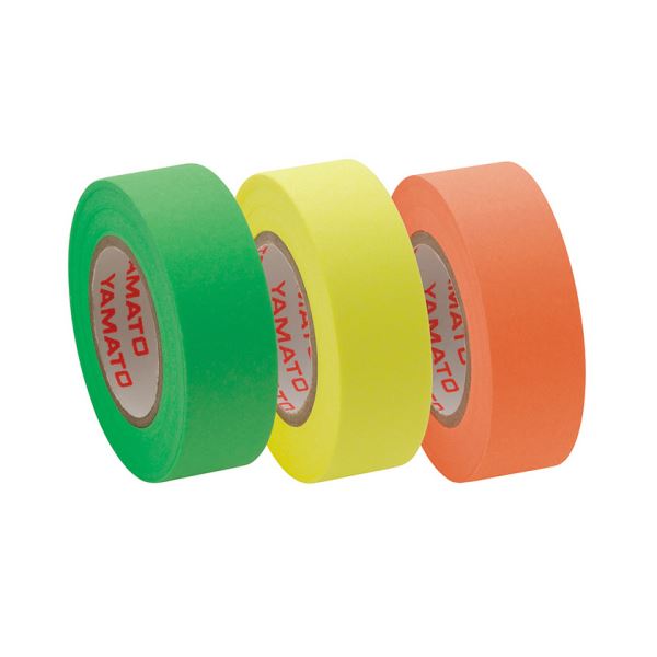 (まとめ) ヤマト メモック ロールテープ つめかえ用 15mm幅 オレンジ＆レモン＆ライム RK-15H-A 1パック(3巻) 【×30セット】(4)