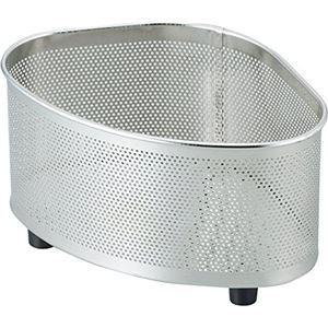 〔48個セット〕 三角コーナー 生ゴミ入れ 約幅17.1cm パンチング 脚付き ステンレス 頑丈 水切れ抜群 S..