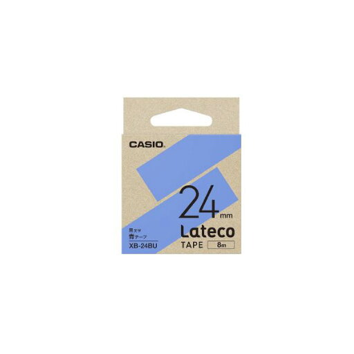 (まとめ) カシオ計算機 ラテコ専用テープ 24mm 青に黒文字 XB-24BU 【×10セット】 (まとめ) カシオ計算機 ラテコ専用テープ 24mm 青に黒文字 XB-24BU 【×10セット】