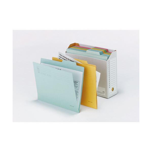 （まとめ）TANOSEE 個別フォルダー A4 イエロー 1パック（10冊） 【×30セット】