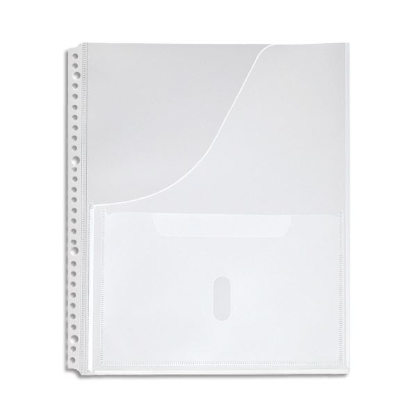 (まとめ) キングジム スキットマン 取扱説明書ファイル専用ポケット A4タテ 2・4・30穴 2630P 1パック(4枚) 【×30セット】