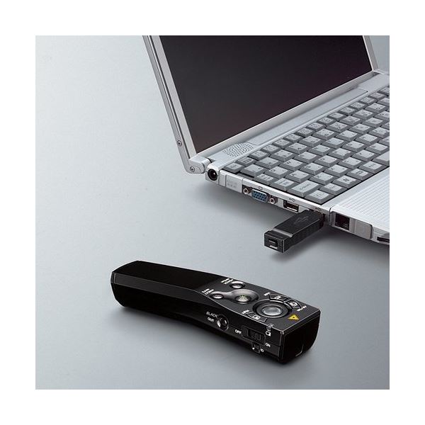 Shop E-ASUの(まとめ）コクヨ プレゼンテーションマウスGREEN UDシリーズ 受信機 ELA-MGU91用 ELA-MGU91ジユシンキ 1本【×3セット】｜アングル2