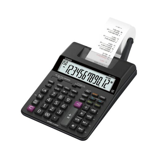 カシオ プリンター電卓 ブラック HR-170RC-BK カシオ プリンター電卓 ブラック HR-170RC-BK