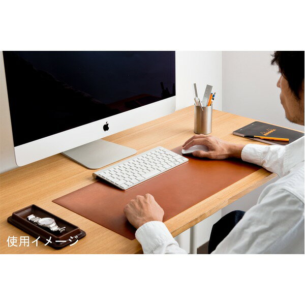 高級PVCレザー デスクマット 【11：シーガルブルー】 620×300mm カット可 日本製 〔DIY素材 背景 クラフト用品〕 shop-easu-10673958 Shop E-ASU サンプル画像2