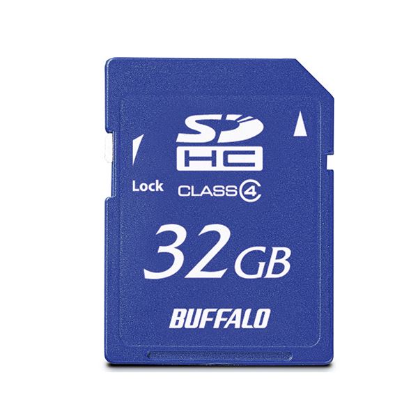 楽天Shop　E-ASUバッファロー SDHCカード 32GBClass4 RSDC-S32GC4B 1枚