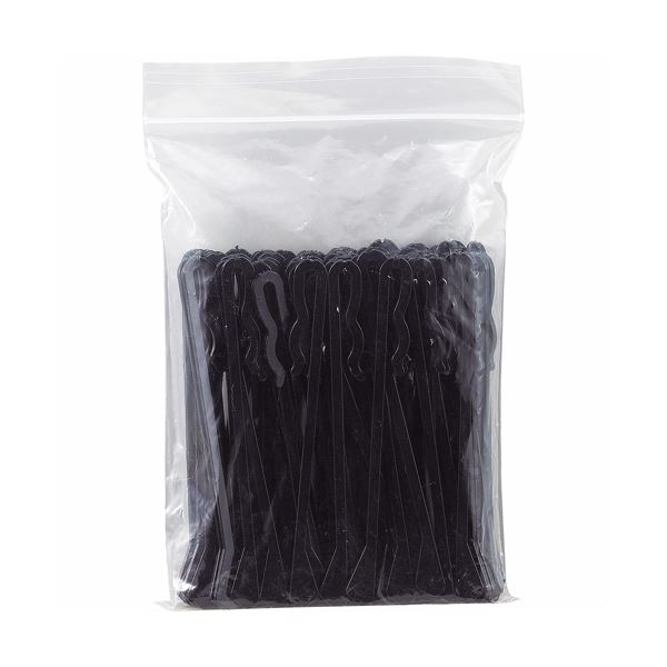 Shop E-ASUの(まとめ) サンナップ クリップマドラー 95mm ブラック MDC-100BK 1パック(100本) 【×30セット】｜アングル2