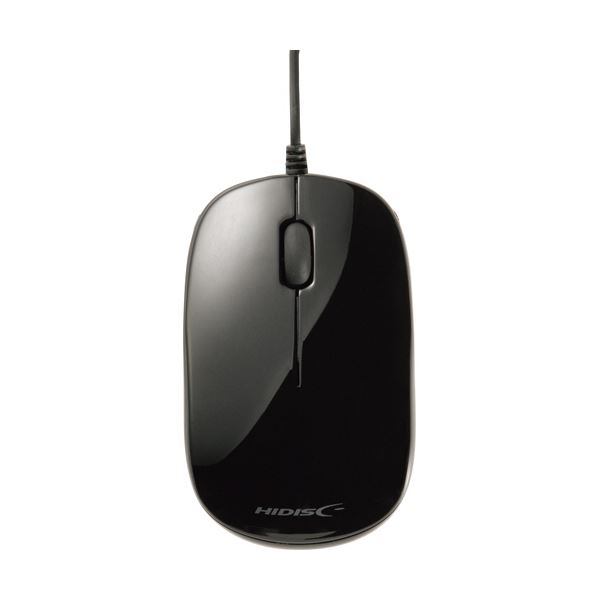 (まとめ)ハイディスク 光学式有線マウス ブラック HDM-2106BK 1個 【×10セット】