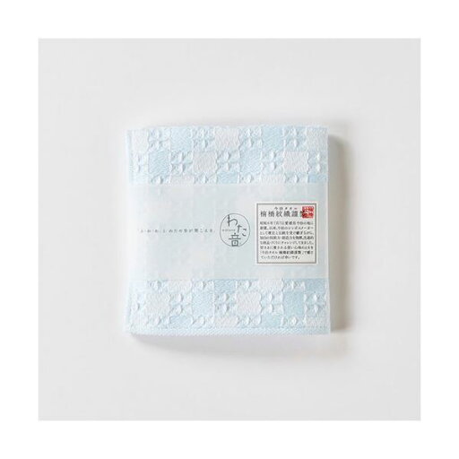 (まとめ) 楠橋紋織 くすばしタオル わた音 しゅすワッフル ハンカチタオル 約25cm×25cm ブルー 1-65610-86-B 【×5セット】 (まとめ) 楠橋紋織 くすばしタオル わた音 しゅすワッフル ハンカチタオル 約25cm×25cm ブルー 1-65610-86-B 【×5セット】