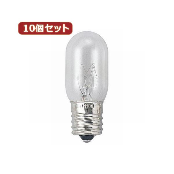 Other - （まとめ）YAZAWA 10個セット ナツメ球15Wクリア口金E17 T221715CX10【×2セット】