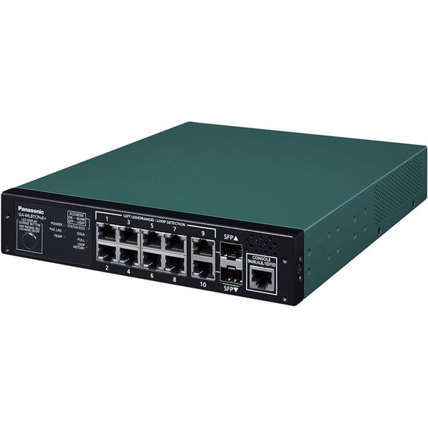 10ポート PoE給電スイッチングハブ GA-ML8TCPoE+ PN260892N