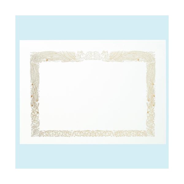 (まとめ）オキナ OA金箔賞状 SGB4 B4縦書 5枚【×5セット】