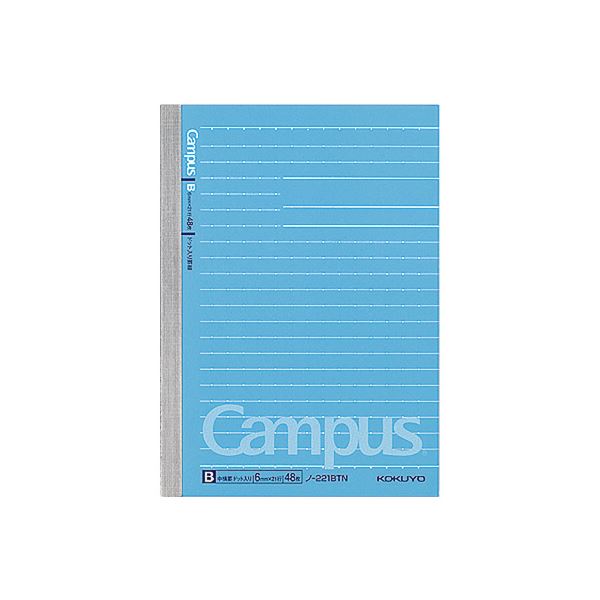 (まとめ) コクヨキャンパスノート（ドット入り罫線） A6 B罫 48枚 ノ-221BTN 1冊 【×100セット】