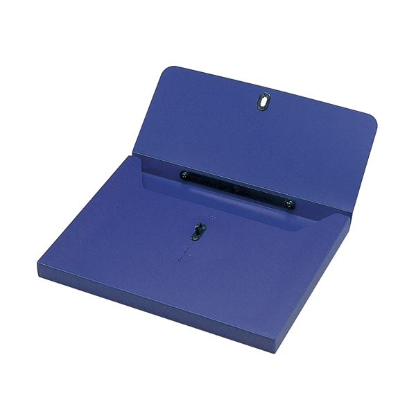 (まとめ) ライオン事務器 デザインケース B4ダークブルー DS-263 1個 【×10セット】