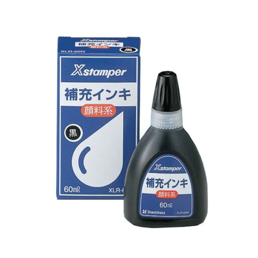 (まとめ) シヤチハタ Xスタンパー 補充インキ顔料系全般用 60ml 黒 XLR-60N 1個 【×5セット】 (まとめ) シヤチハタ Xスタンパー 補充インキ顔料系全般用 60ml 黒 XLR-60N 1個 【×5セット】