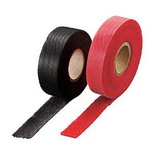 (まとめ) TRUSCO マジックケーブルロールタイ 幅15mm×長さ10m 赤 TRMGTP-15R 1巻 【×5セット】