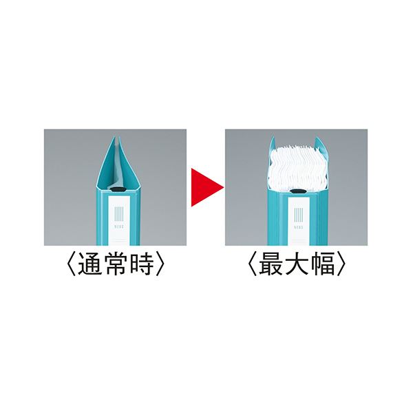 （まとめ）コクヨ クリヤーブック（NEOS） 替紙式 A4タテ 30穴 20ポケット付属 背幅33〜50mm ネイビー ラ-NE730DB1冊【×5セット】 — vista 3