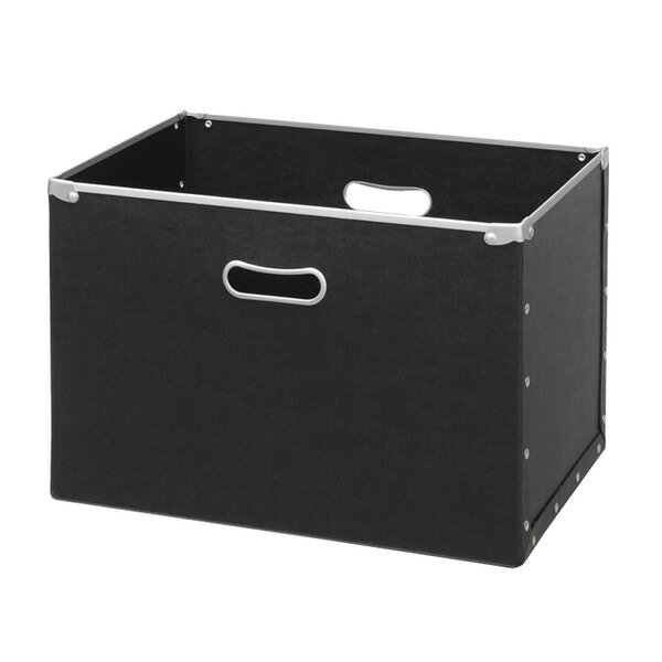 カラーボックス専用収納BOX-R（レギュラー）(ブラック) ストレージボックス/インナーボックス/収納/引き出し/シンプル/完成品/NK-860