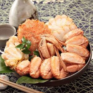 【北海道産】ボイル毛ガニ姿(約400g×3尾)