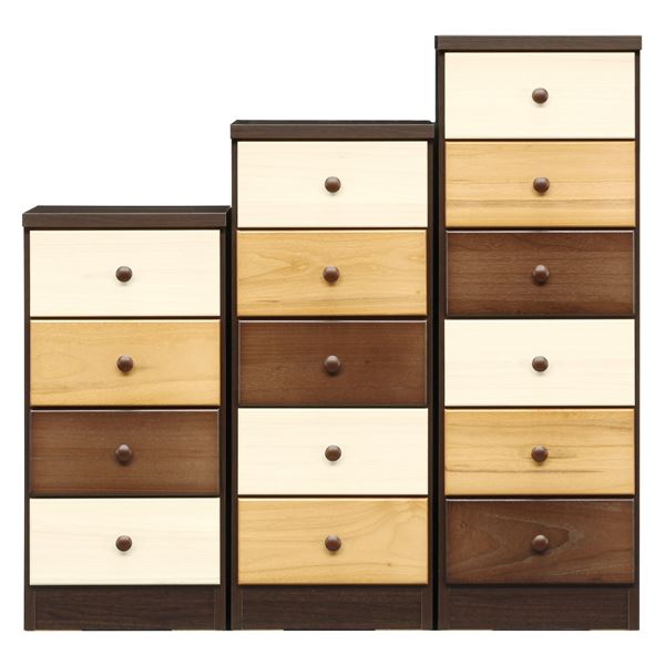 チェスト タンス 6段 幅39cm ブラウン 本体 日本製 木製 桐製 引き出し収納 子供部屋 ベッドルーム 寝室 リビング 完成品 [2]