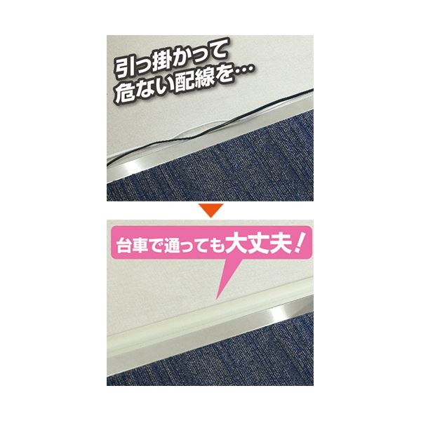 （まとめ）ELPA 足せるモール 床用0号40cm テープ付 アイボリー PSM-U040P3（IV）1...