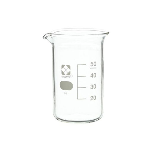 トールビーカー 目安目盛付 50mL 10入 【010040-50A】 トールビーカー 目安目盛付 50mL 10入 【010040-50A】