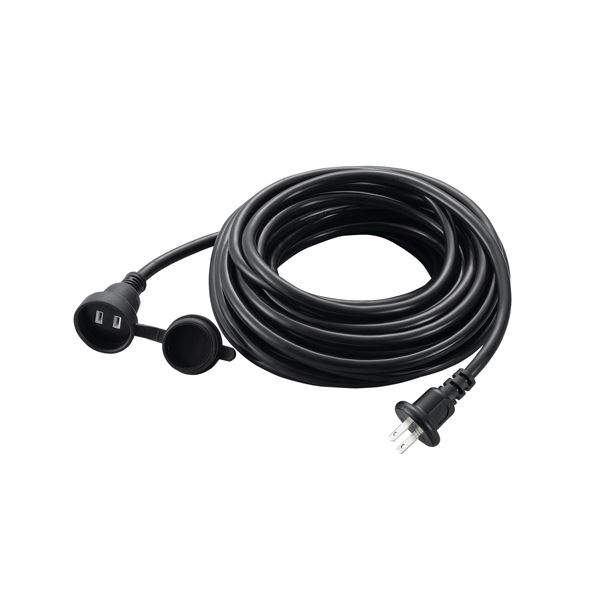 5個セット YAZAWA 防雨型延長コード1個口10mブラック H7RP1010BKX5