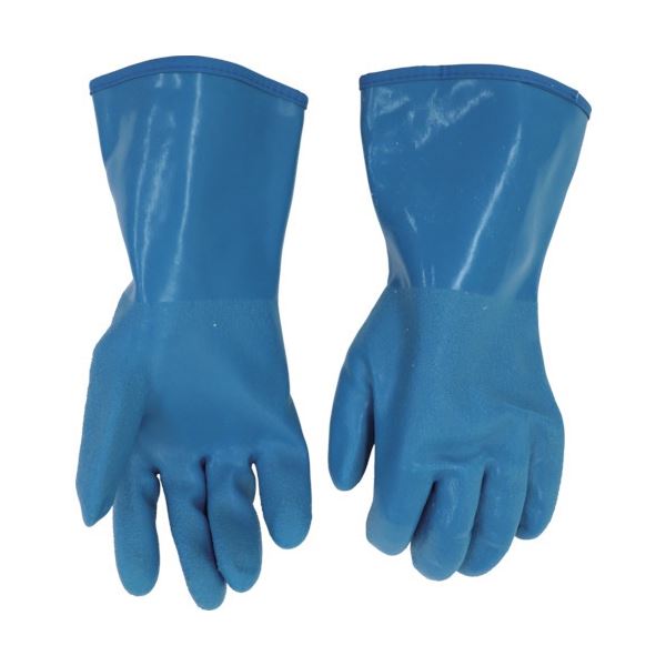 (まとめ) 三重化学工業 ミエローブ ハイブリッド防寒 L ブルー NO.703-L 1双 【×5セット】