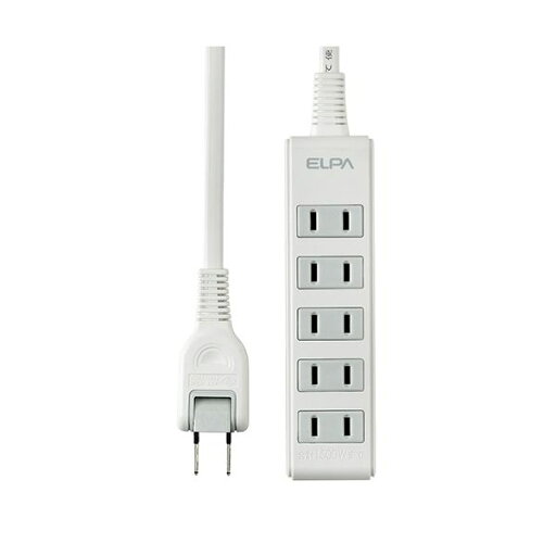 (まとめ)ELPA コンパクトタップ 5個口 3mLPT-503N(W) 1個【×5セット】 (まとめ)ELPA コンパクトタップ 5個口 3mLPT-503N(W) 1個【×5セット】