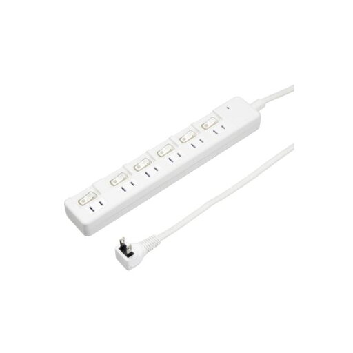 【5個セット】 YAZAWA 雷ガード付 6個口 節電タップ 0.3m ホワイト H8KS6603WHX5 【5個セット】 YAZAWA 雷ガード付 6個口 節電タップ 0.3m ホワイト H8KS6603WHX5