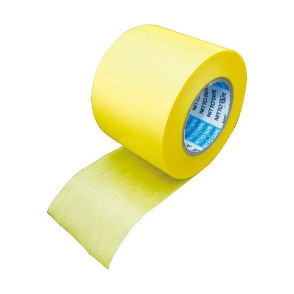 (まとめ) 日東電工 和紙マスキングテープ No.7239 50mm×18m 黄 7239-50 1パック(2巻) 【×10セット】