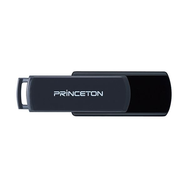 プリンストン USBフラッシュメモリー 回転式 キャップレス 16GB グレー/ブラック PFU-T3UT/16G 1セット（10個）