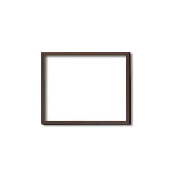 〔 木製額 〕 デッサン額 八ツ切サイズ 303×242mm ブラウン 茶 壁掛けひも付き UVカットアクリル 木製 フレーム 額縁 額