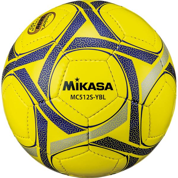 MIKASA（ミカサ）サッカーボール軽量5号球 シニア（60歳以上）用 イエローブルー【MC512SYBL】