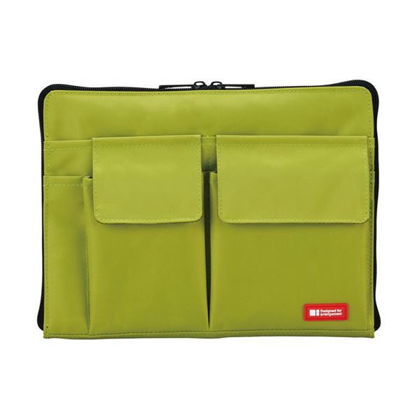 (まとめ) リヒトラブ バック・イン・バッグ A5黄緑 A-7553-6 1個 【×10セット】