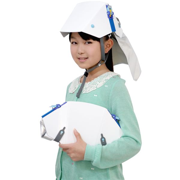 防災ズキン付き 折りたたみ式ヘルメット タタメットズキン3