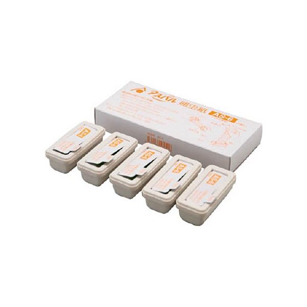 (まとめ) 朝日産業 朝日ムシポン カートリッジ 5個入 白 MP-061用 AS-6 1箱(5個) 【×5セット】