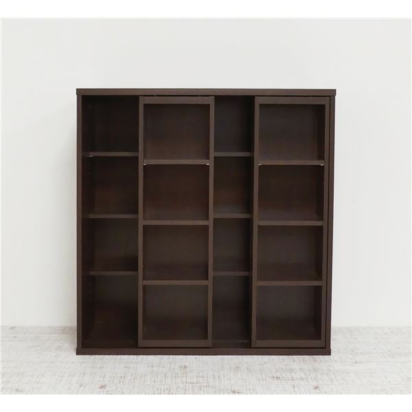 深型スライドシェルフ ダークブラウン 【組立品】【代引不可】 [2]