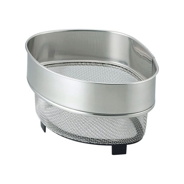 三角コーナー 生ゴミ入れ 約幅13.8cm 小 3個セット 脚付き ステンレス 頑丈 水切れ抜群 SUIグート アミ..