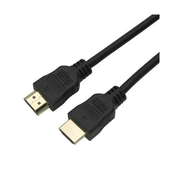(まとめ)HORIC HDMIケーブル 1m ブラック 樹脂モールドタイプ HDM10-064BK【×5セット】