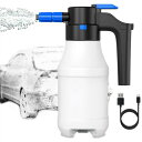 即納【送料無料】電動発泡スプレー 噴霧器 電動 フォームガン 充電式 洗車 泡 スプレー 自動加圧 コンプレッサー コードレス 洗浄 カーシャンプー スノーフォーム 窓 風呂 キッチン 掃除 ポータブル洗浄 USB充電 1.5L 3000mah充電 自動泡噴霧器 フォームガン 3000mah