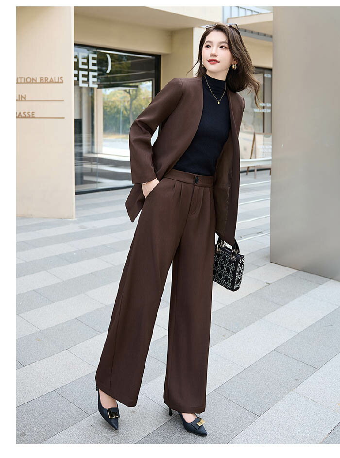 パンツスーツ セットアップ レディース カジュアル スーツ 2点セット 結婚式 フォーマル フォーマル スーツ ワイドパンツ Vネック ジャケット ノーカラー ジャケット 大きいサイズ ビジネス 冠婚葬祭 通勤 入学式 入園式 卒業式