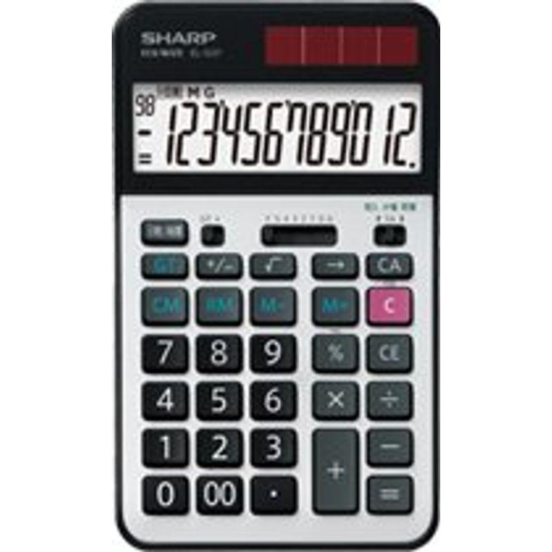シャープ EL-G37 学校用電卓 12桁 早打ち機能（2キーロールオーバー）SHARP 電卓 計算機 学校用 簿記 商業 計算